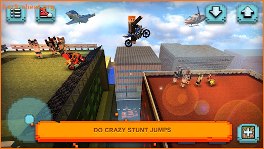 Motorcycle Racing Craft: Moto Games & Building 3D screenshot