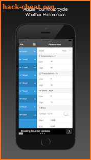 Motorcycle Weather Ad Free screenshot