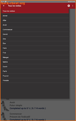 Mots Cachés Verbes screenshot