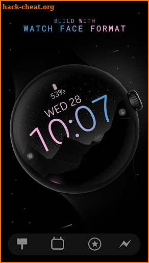 Mountain v2 digital watch face screenshot