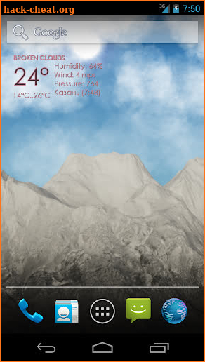 Mountain View Weather LWP screenshot