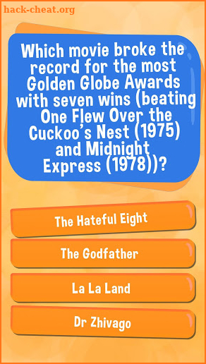 Movie Trivia Quiz Game screenshot