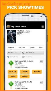 MovieTickets.com screenshot