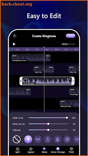 Mp3 cutter, ringtone editor screenshot