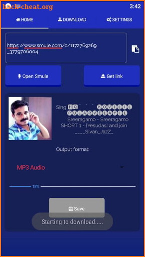 Mp3 Downloader for Smule screenshot