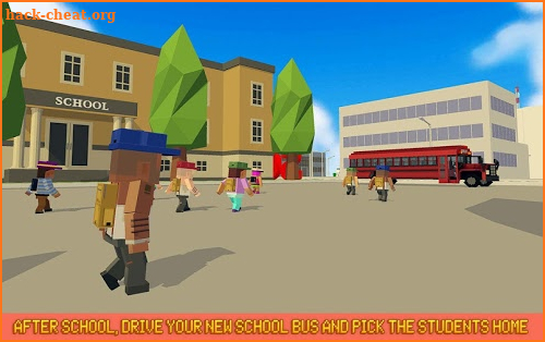 Mr. Blocky City Bus SIM screenshot