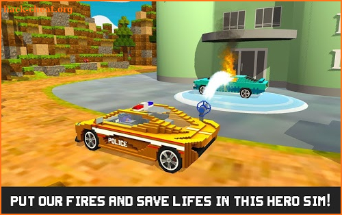 Mr. Blocky Emergency Car Craft screenshot