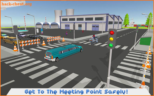 Mr. Blocky White House Driver screenshot