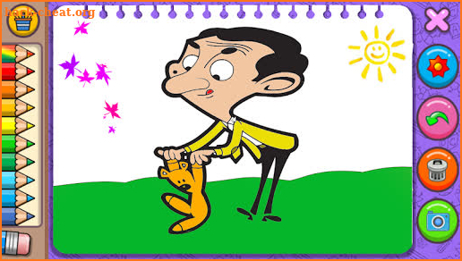 Mr Funny Bean: Coloring Book screenshot