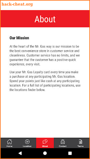 Mr. Gas Loyalty screenshot