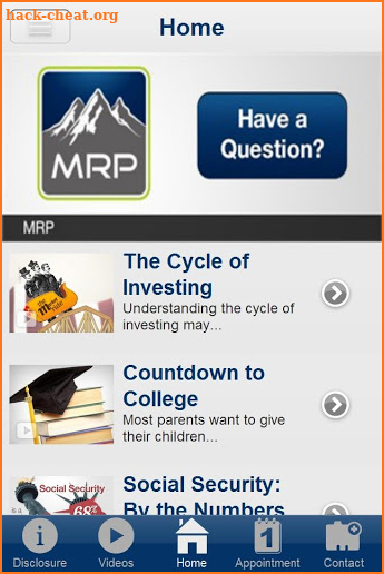 MRP retire screenshot