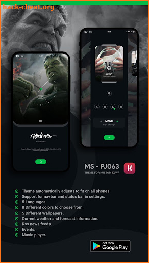 MS - PJ063 Theme for KLWP screenshot