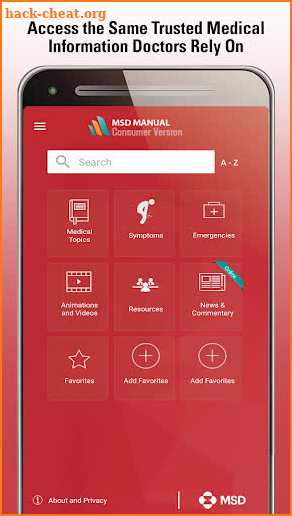 MSD Manual Consumer screenshot