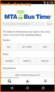 MTA Bus Time screenshot