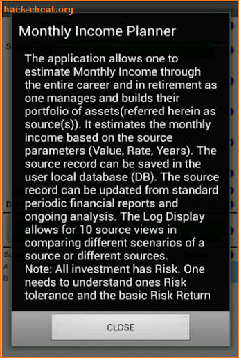 MthlyIncome screenshot