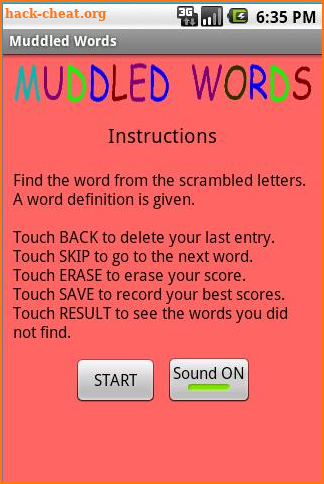 Muddled Words screenshot