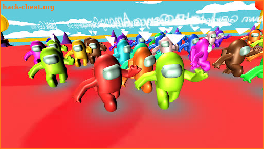 Multi Among us 3D Players Knockout Race screenshot