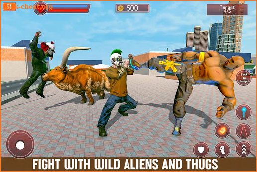 Multi Bull Hero vs Crime City Gangsters screenshot