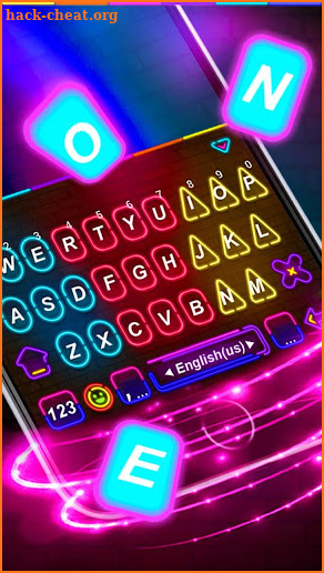 Multi Color Led Light Keyboard Theme screenshot