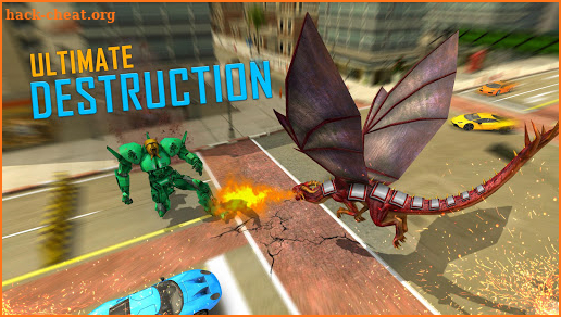 Multi Transforming Flying Dragon Robot Games screenshot