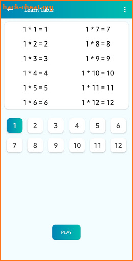 Multiplay: Play and Learn Multiplication screenshot