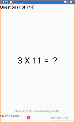 Multiplication Flashcards screenshot