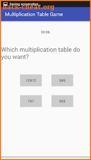 Multiplication Table Game screenshot