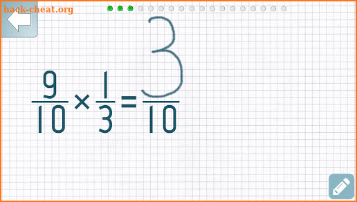 Multiplying Fractions Trainer screenshot