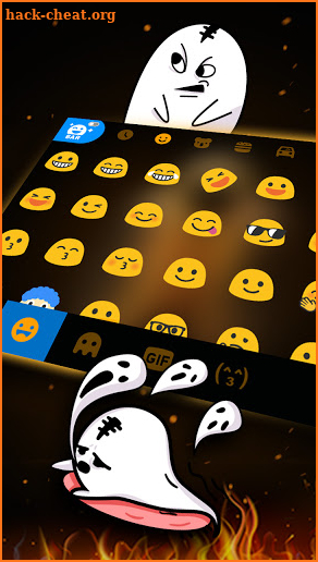 Muscle Fire Man Keyboard Theme screenshot