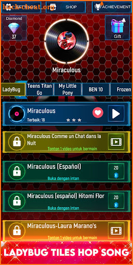 Music Ladybug Magic Tiles Hop screenshot