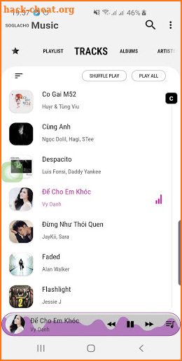 Music player One UI S10 Note 10 S10+ screenshot