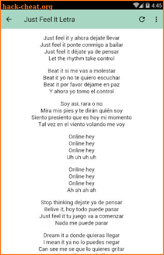 Música Go Vive a tu manera Sin Internet screenshot