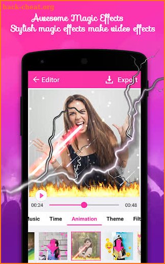 Musically Video Music Editor - Effects screenshot