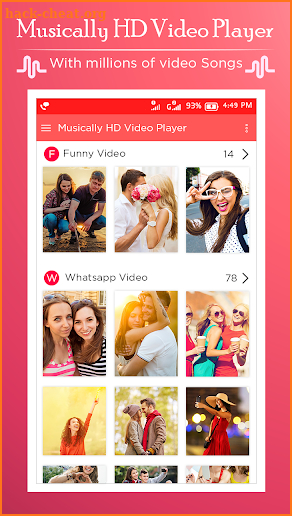 Musicaly HD Video Player screenshot