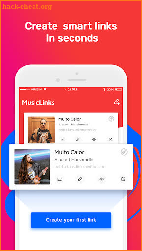 MusicLink-Smart Links for Spotify Artists screenshot