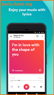 Musixmatch - Lyrics for your music screenshot