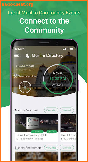 Muslim Directory:Masjid, Halal screenshot