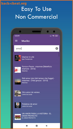 Muziko screenshot