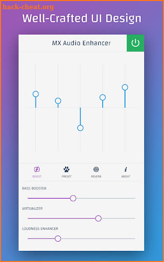 MX Audio Enhancer - Bass Booster & Equalizer screenshot