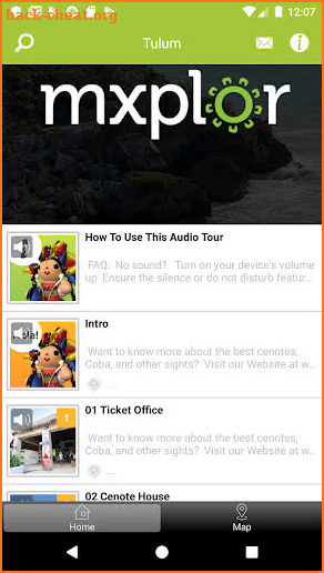 mxplor Tulum Audio Tour screenshot