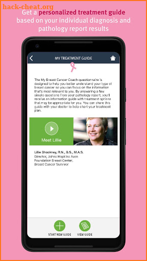 My Breast Cancer Coach screenshot