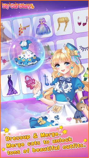 My cat diary - dress up anime princess games screenshot