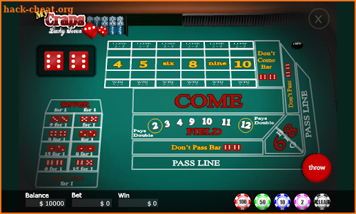 My Craps Lucky Seven screenshot