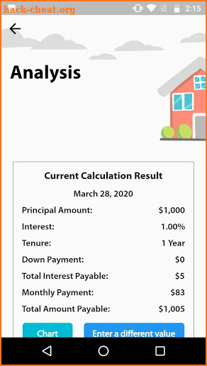 My Daily Loan Calculator screenshot