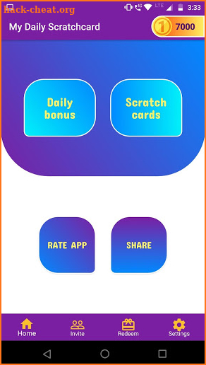 My Daily scratchcard screenshot