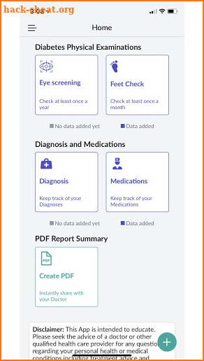 My DiabetesConnect screenshot