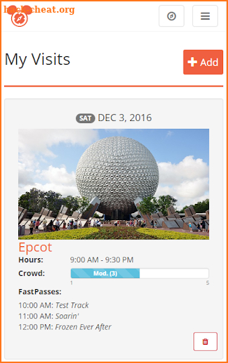 My Disney Visit screenshot