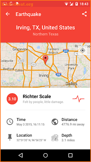 My Earthquake Alerts - US & Worldwide Earthquakes screenshot