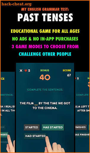 My English Grammar Test: Past Tenses PRO screenshot