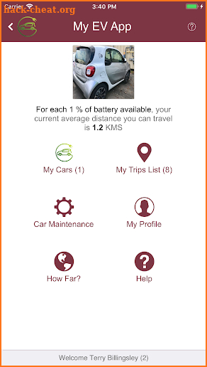 My EV App - EV Trip Tracking Made Easy screenshot